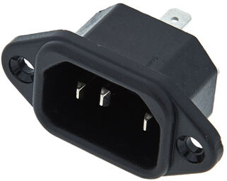 IEC Mains Socket noire