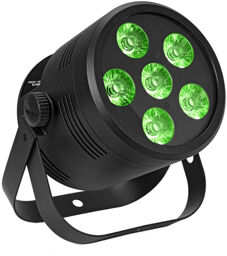 LED Silent Par 6 QCL Floor BK