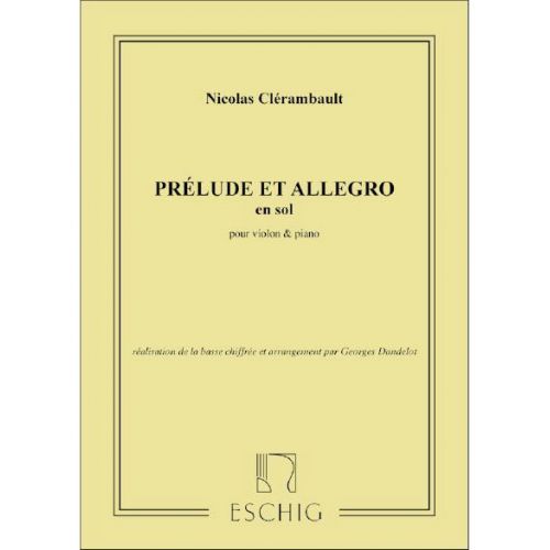 CLERAMBAULT - PRELUDE ET ALLEGRO - VIOLON ET PIANO