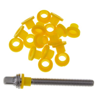 TRW100Y Rondelles Nylon Pour Tirants Jaune X100