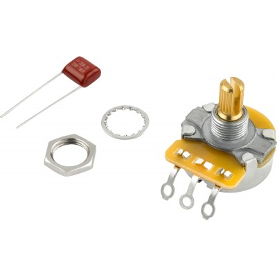 Pure Vintage 250K Split Shaft Potentiometer With Mounting Hardware