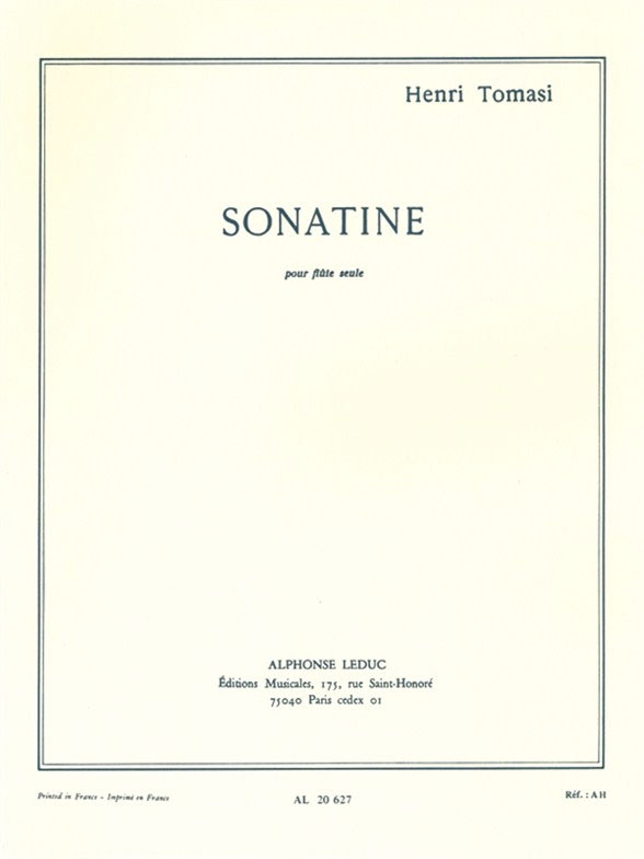 Sonatine For Solo Flute