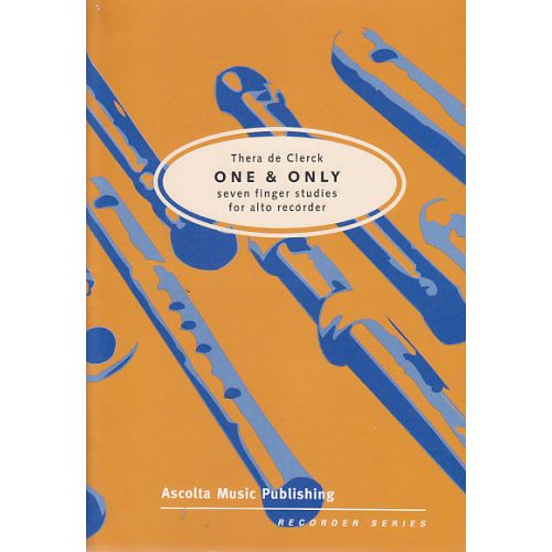 De Clerck Thera - One And Only, Seven Finger Studies For Alto Recorder