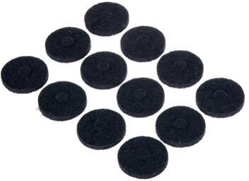 Felt Washers Set Black Noir