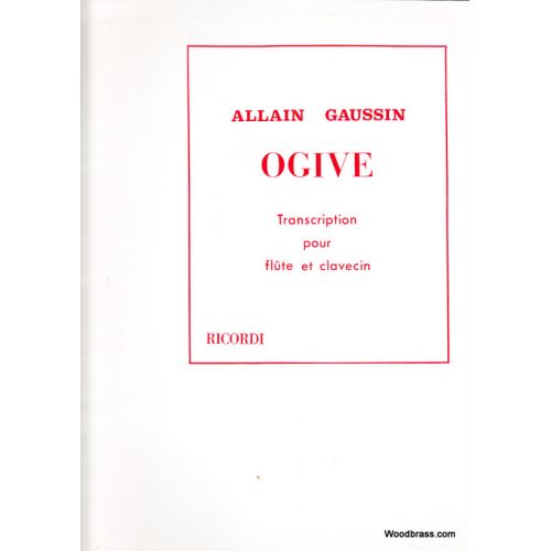 GAUSSIN - OGIVE - FLUTE ET CLAVECIN