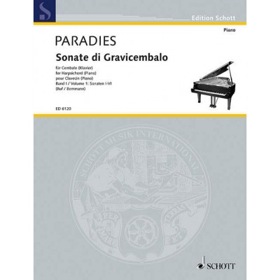 Paradisi - Sonatas For Harpsichord Vol. 1 - Clavecin (piano)