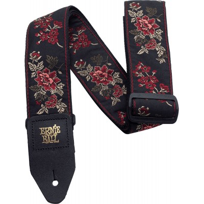 Sangle Jacquard Red Rose