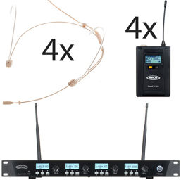 Quad R/4B 4 Headmike O 823 Set Noir mat