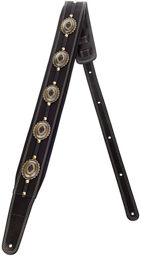 Springbreak I BK/COB Noir avec conchos en laiton usagé