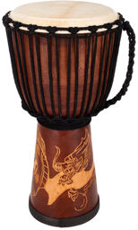 Djembe Carved Dragon 60cm