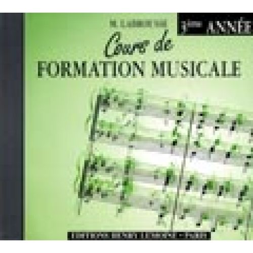 Labrousse Marguerite - Cours De Formation Musicale Vol.3 - CD Seul