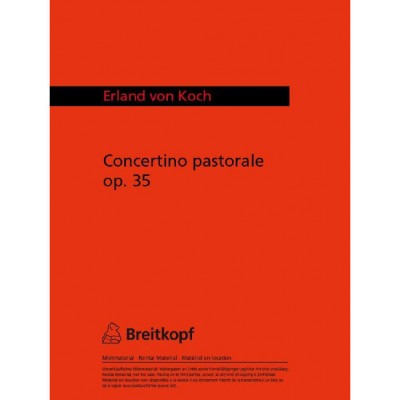 Koch - Concertino Pastorale Op. 35