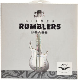 Silver Rumblers U-Bass Strings Argent