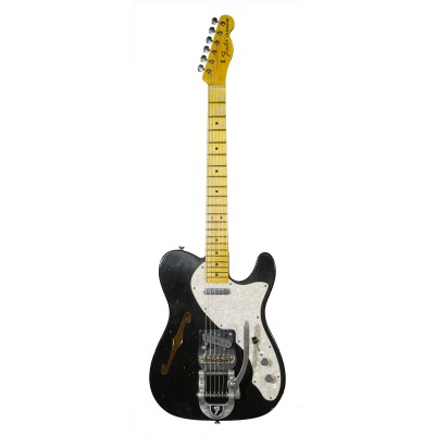 CS Telecaster 68 Thinline MN Journeyman Relic Aged Black