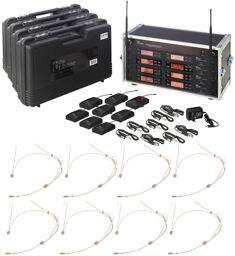 8 Kanal Theaterfunkrack 520MHz Beige