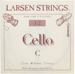 Cello Single String C Med. 1/2