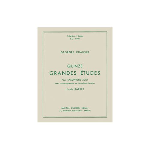 Chauvet - Grandes Études (15) - Saxophone