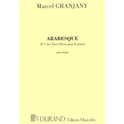 GRANDJANY M. - ARABESQUE - HARPE