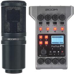PodTrak P4 Podcast Mic Set