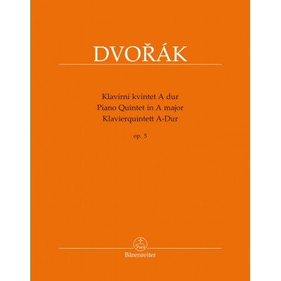 Dvorak A. - Piano Quintet In A Major Op.5