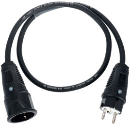 Power Cable 1m 1,5mm² Noir