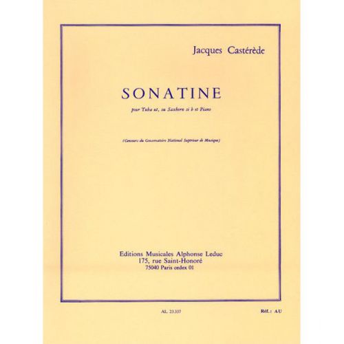 Casterede J. - Sonatine - Tuba Ut Ou Saxhorn Sib et Piano
