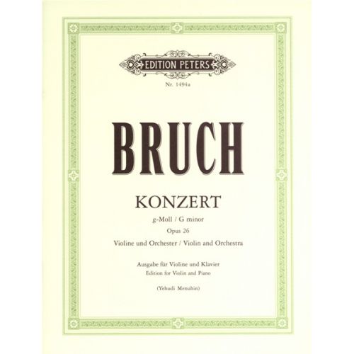 Bruch Max - Concerto No.1 In G Minor Op.26 - Violin And Piano