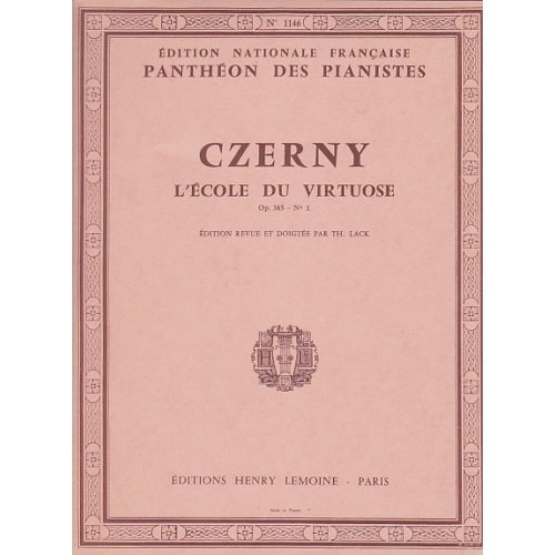 Czerny - Ecole Du Virtuose, Op.365 N.1 - Piano