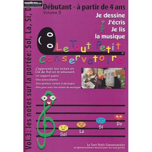 Je Dessine, J'Écris, Je Lis La Musique Vol.3 (À Partir De 4 Ans)