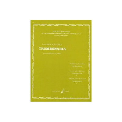 Brouquieres Jean - Trombonaria - Trombone & Piano