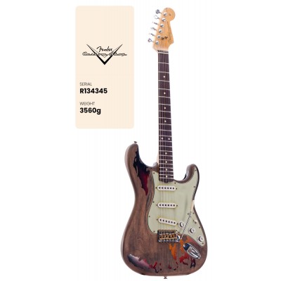 Stratocaster Rory Gallagher Super Heavy Relic 3-Color Sunburst Signature Artist 2025