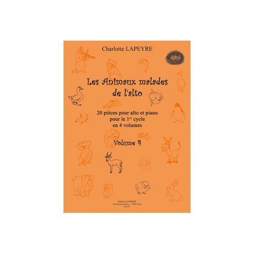 Lapeyre - Animaux Malades De L'alto V.4 - Alto et Piano