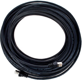 CAT6A Patchkabel 20m, SW noir