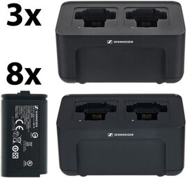 EW-DX 8 Slot Charging Bundle Noir