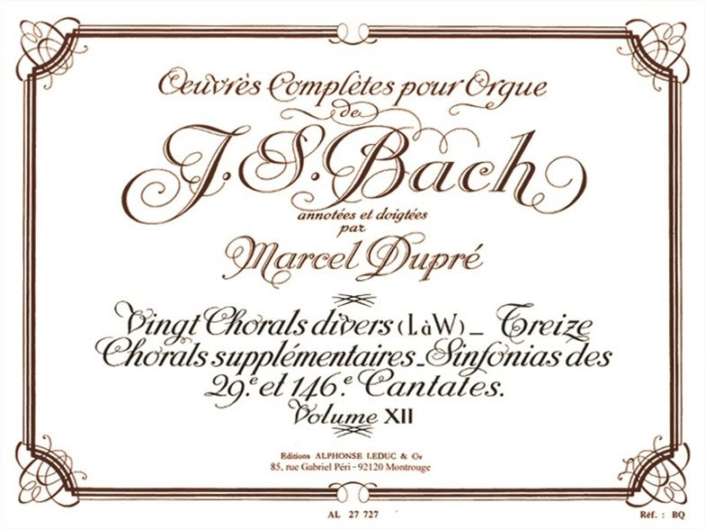 Oeuvres Complètes Pour Orgue Volume 12