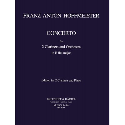 Hoffmeister Franz On - Concerto In Es - 2 Clarinet, Piano