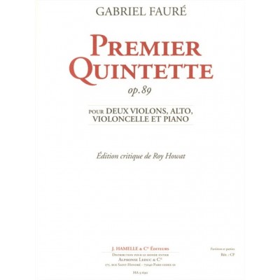 Faure Gabriel - Quintette N°1 Op.89 - Conducteur & Parties