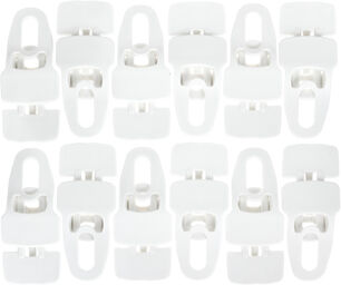 Midi Clip White 12pcs Pack blanc