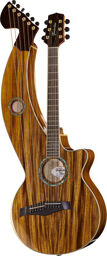 T60HGc-e Harp Guitar Naturel
