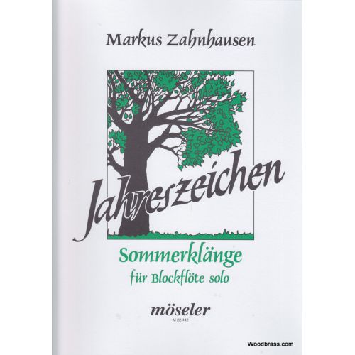 Zahnhausen M. - Jahreszeichen N° 2 (sommerklange) - Flute A Bec