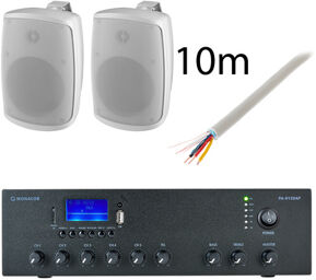 WALL-08T/WS PA-812DAP Bundle blanc