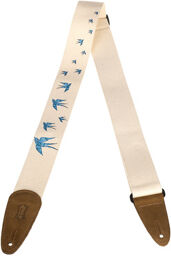Nature Cotton Blue Birds Natural Cotton