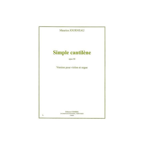 Journeau - Simple Cantilène Op. 50 - Violon et Orgue