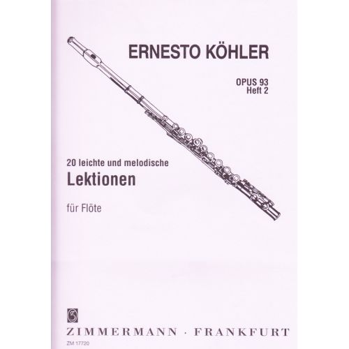 Kohler Ernesto - 20 Etudes Melodiques Op.93 Vol.2