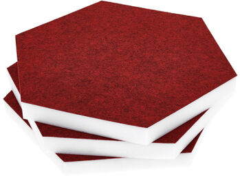 Hexagon Melamine Bordeaux 25 Bordeaux