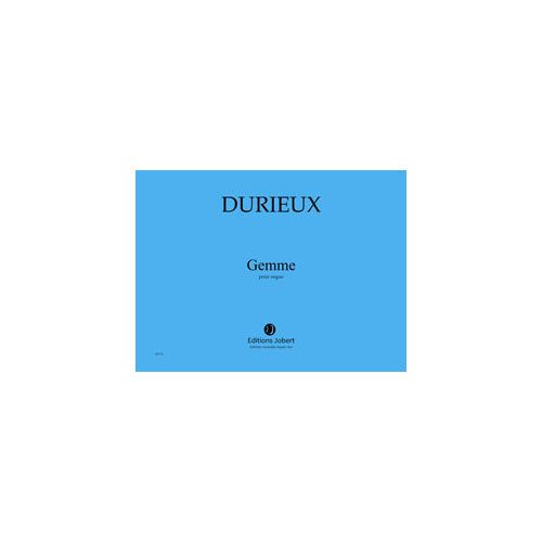 Durieux - Gemme Pour Orgue - Orgue