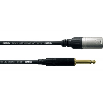 Câble Audio XLR Mâle/jack Mono 5 M