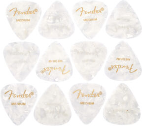 White Pearloid Pick Set M