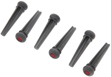 Bridge Pin Liquid Metal DG Gris foncé avec incrustation rouge