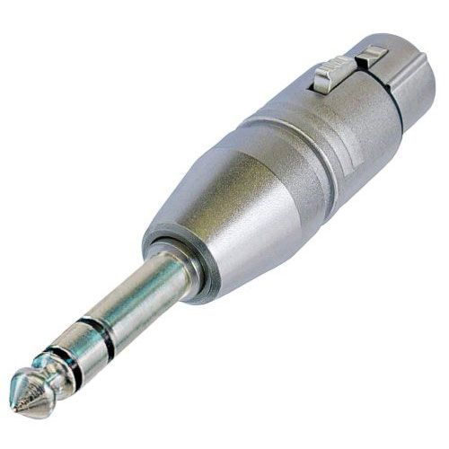 NA3fp Adaptateur XLR 3 Femelle / Jack Stereo Male 6,35 Mm